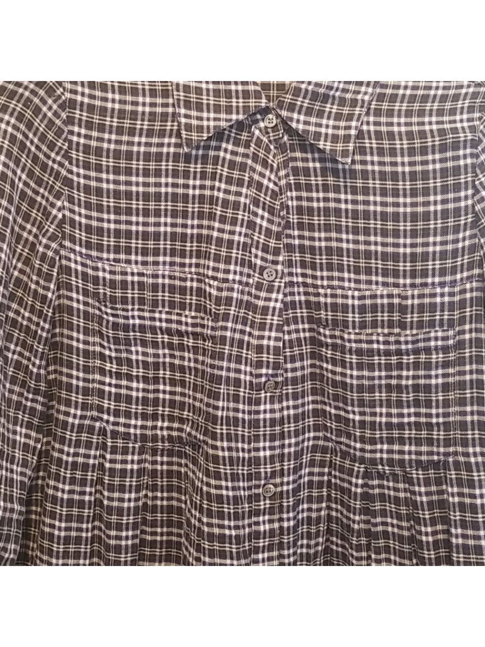 Joie Plaid Cotton Long Sleeve Button Down Shirt - Picture 2 of 8